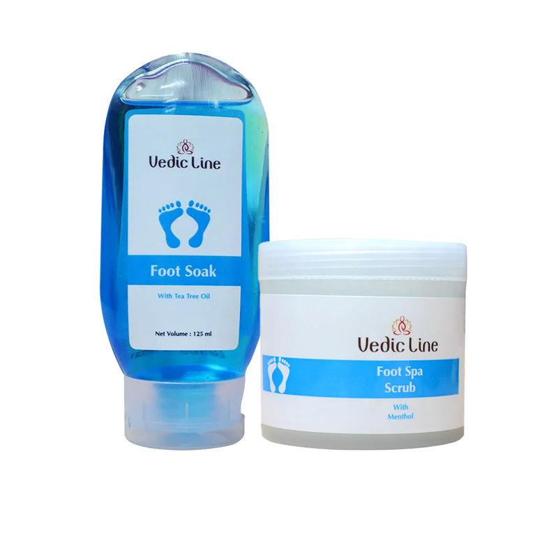 vedic line foot soak & foot spa scrub combo