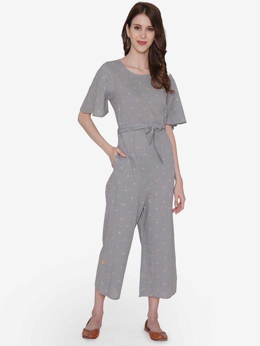 vedic printed basic jumpsuit