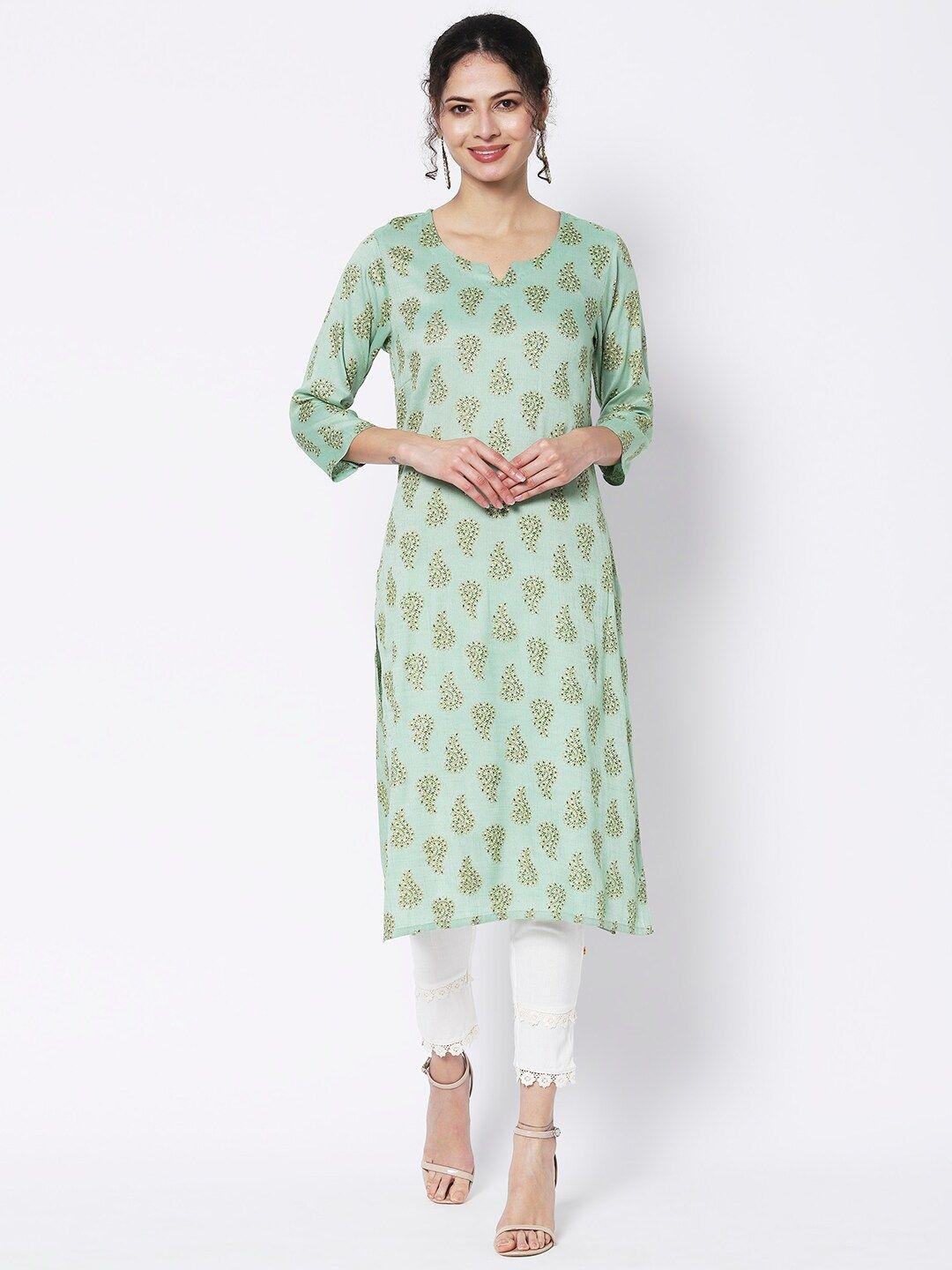 vedic women cotton ethnic motifs printed kurta