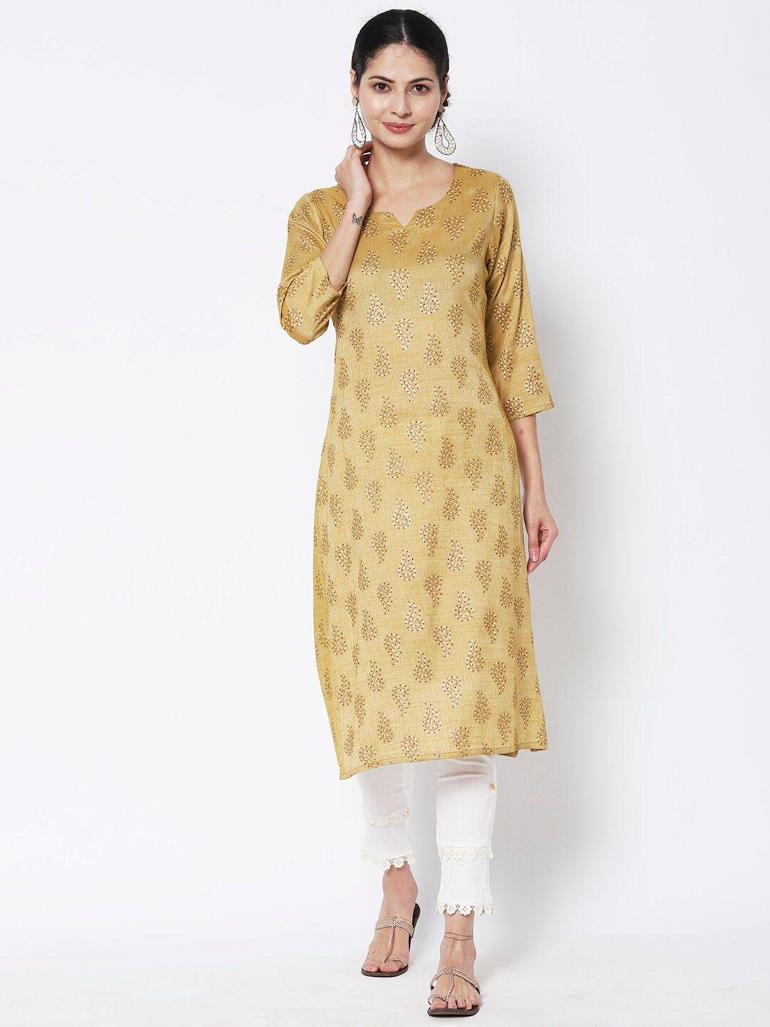 vedic women cotton ethnic motifs printed kurta