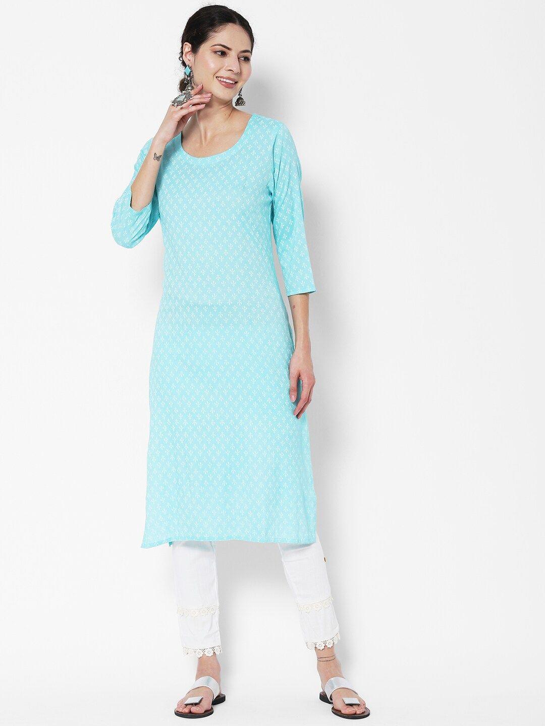 vedic women cotton floral printed kurta