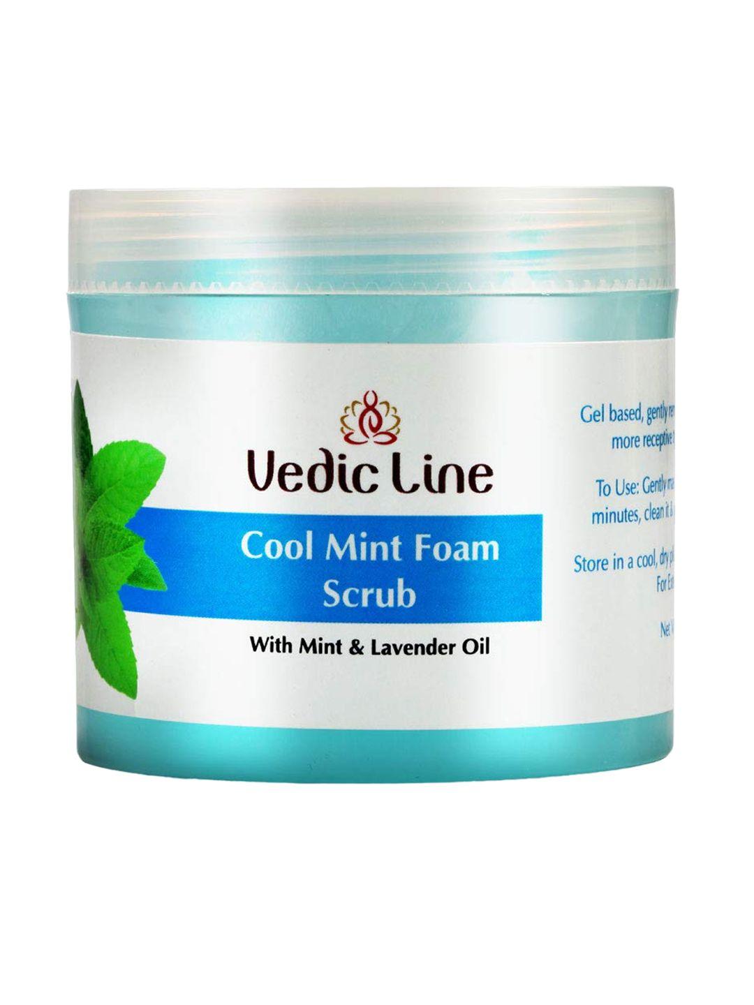 vedicline cool mint foam scrub eliminate dirt impurities - 100ml