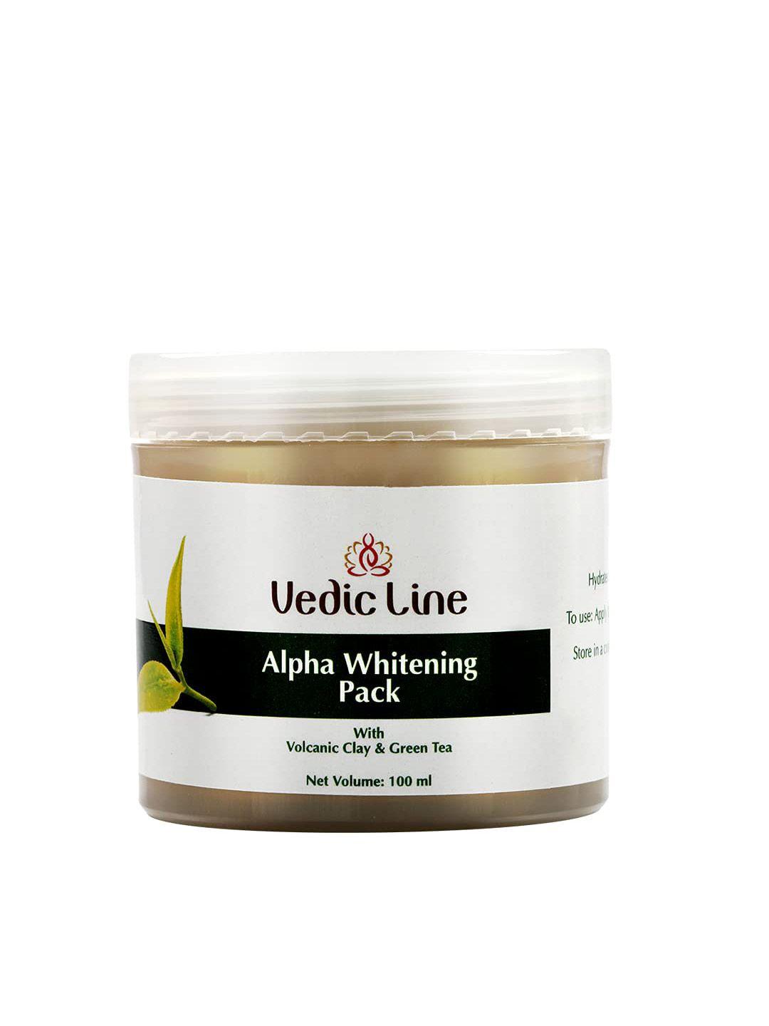 vedicline alpha whitening face pack reduce spots & acne - 100ml