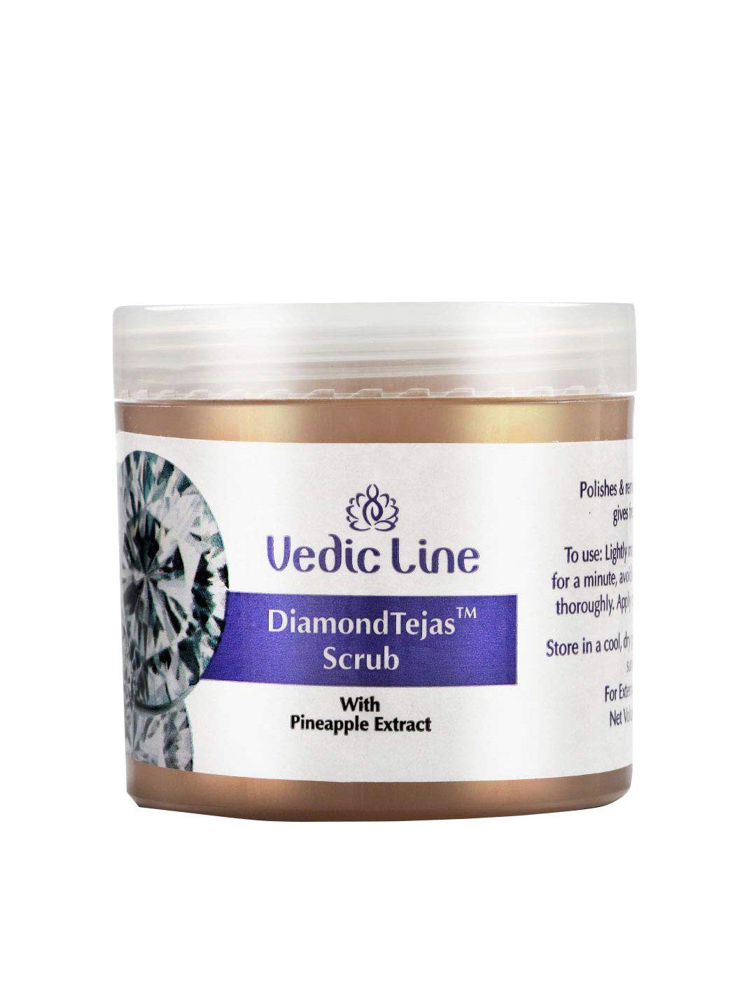 vedicline diamond tejas face scrub with pineapple extract - 100ml