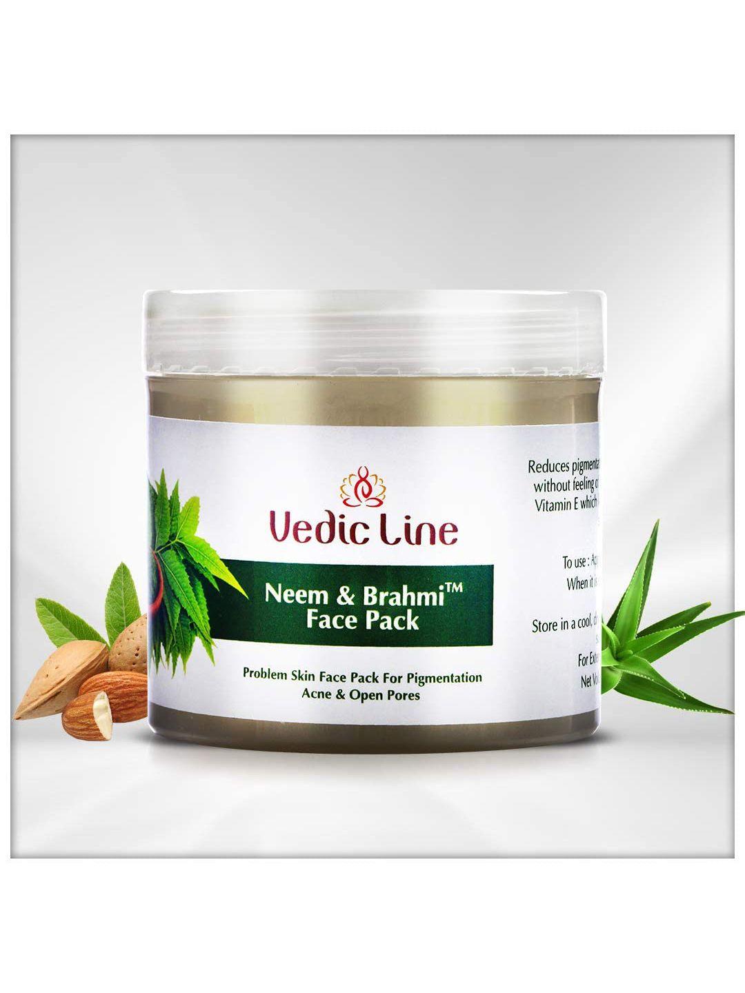 vedicline neem brahmi face pack for open pores - 100ml