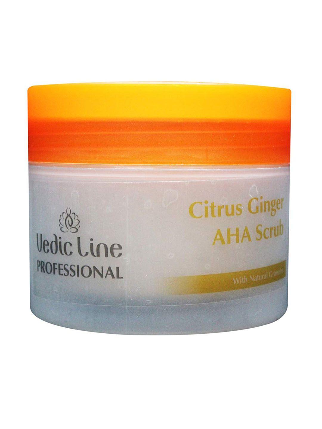 vedicline professional citrus ginger aha scrub for healthy clear skin - 500ml