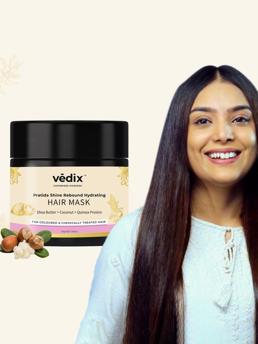 vedix customised ayurveda pratida shine rebound hydrating hair mask 200 gm
