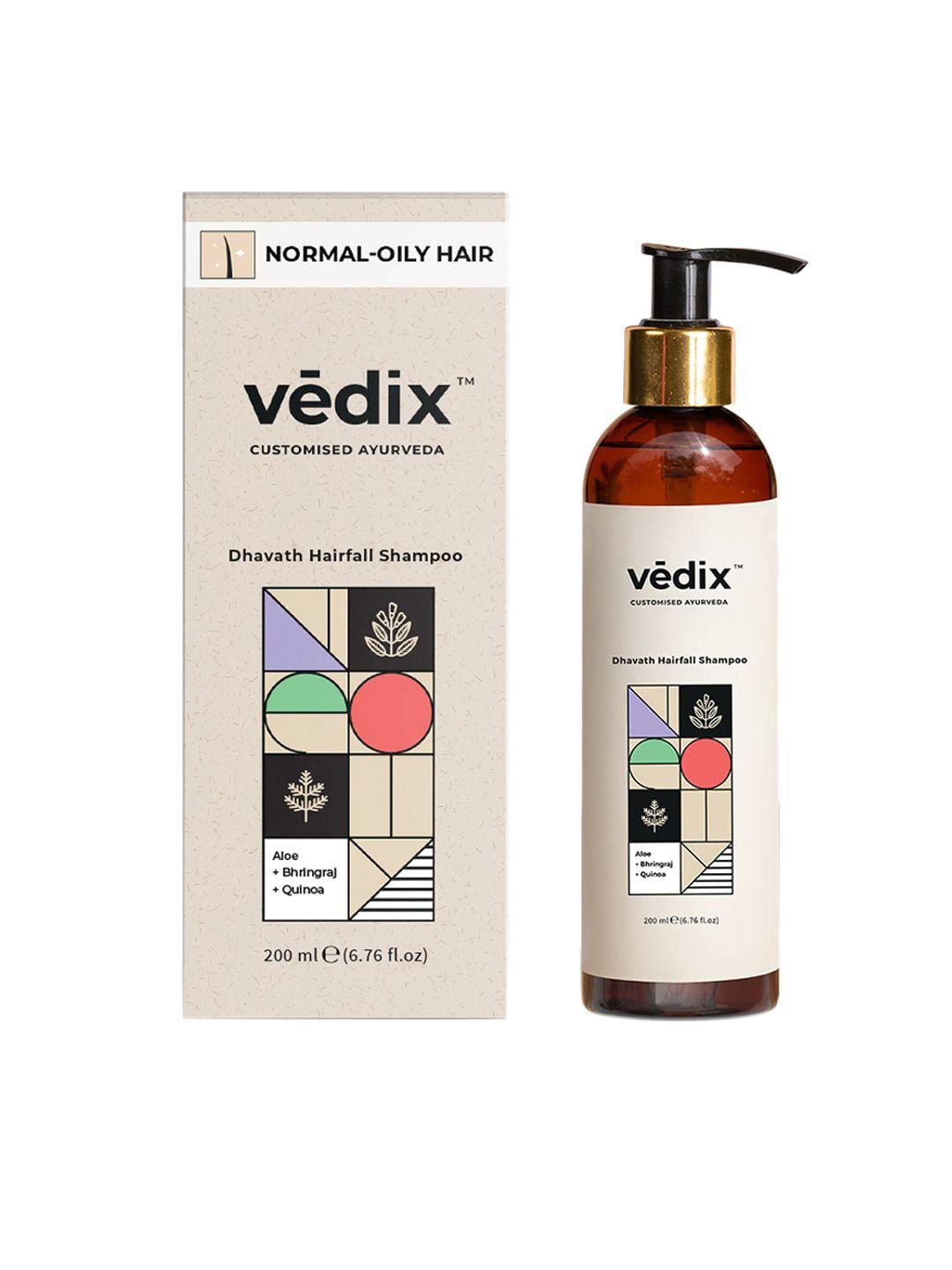 vedix customized ayurvedic dhavath hairfall shampoo - for normal & oily hair