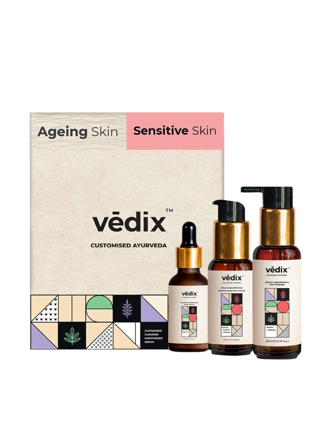 vedix customized skin care kit for visible signs for ageing for normal skin