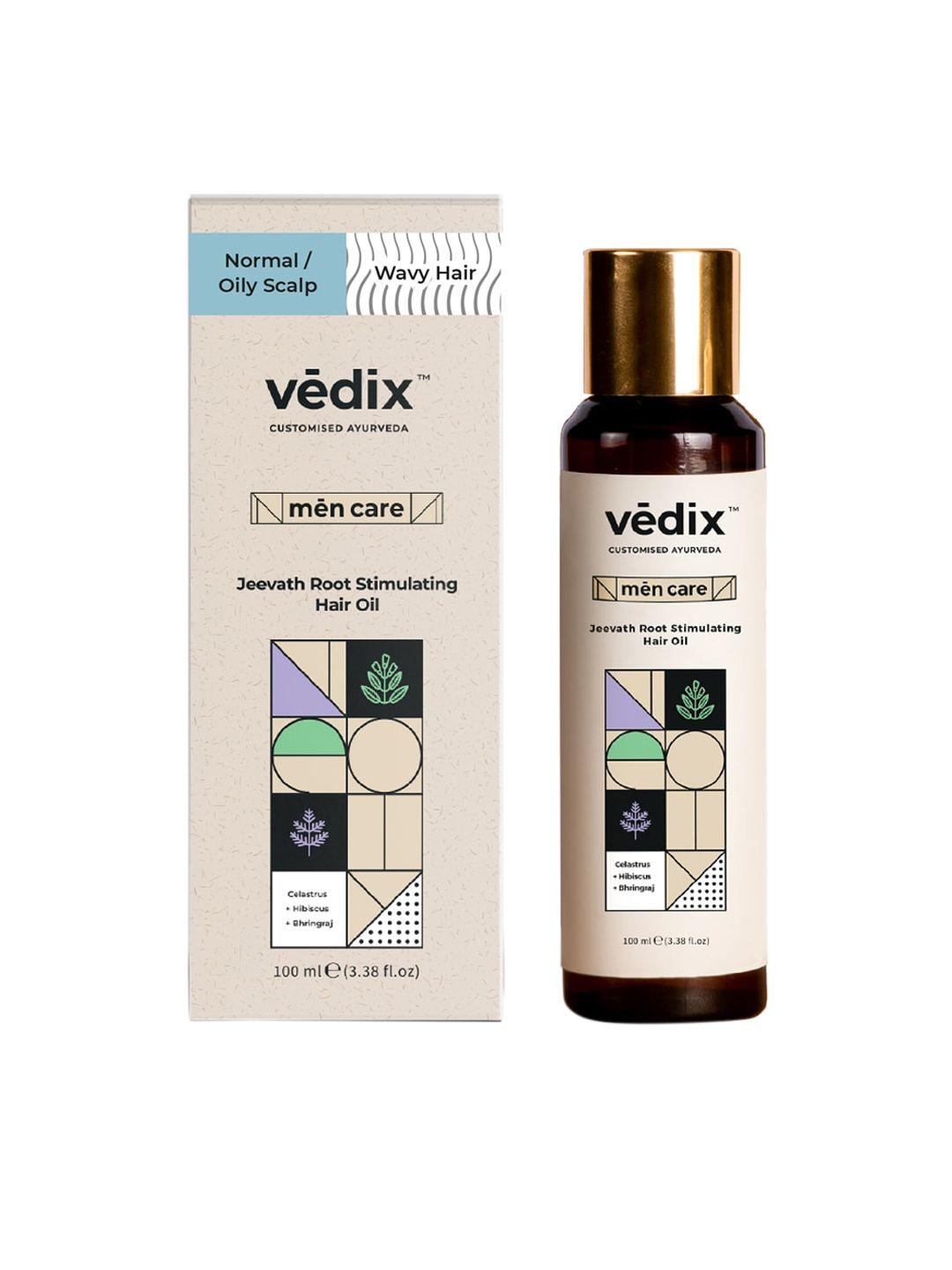 vedix men customised jeevath root stimulating hair oil- 100ml