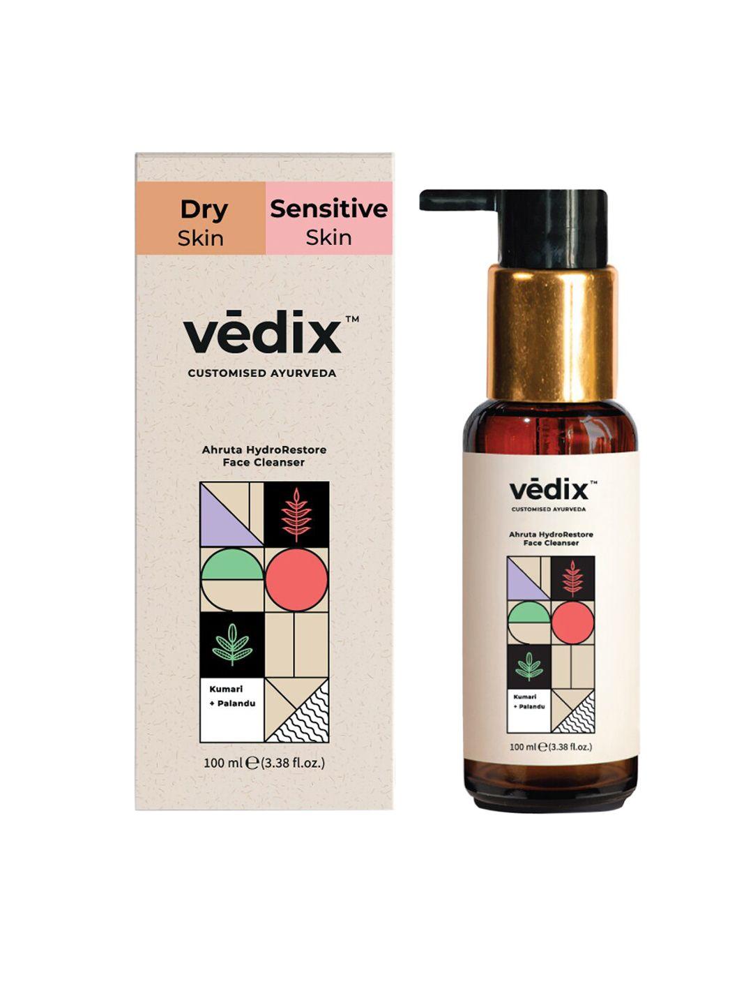 vedix women customized ayurvedic ahruta hydro-restore face wash for sensitive skin 100ml