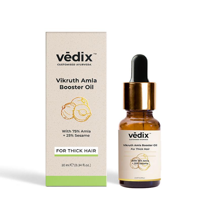 vedix amla booster hair oil - hair growth & thick hair - vikruth amla booster oil