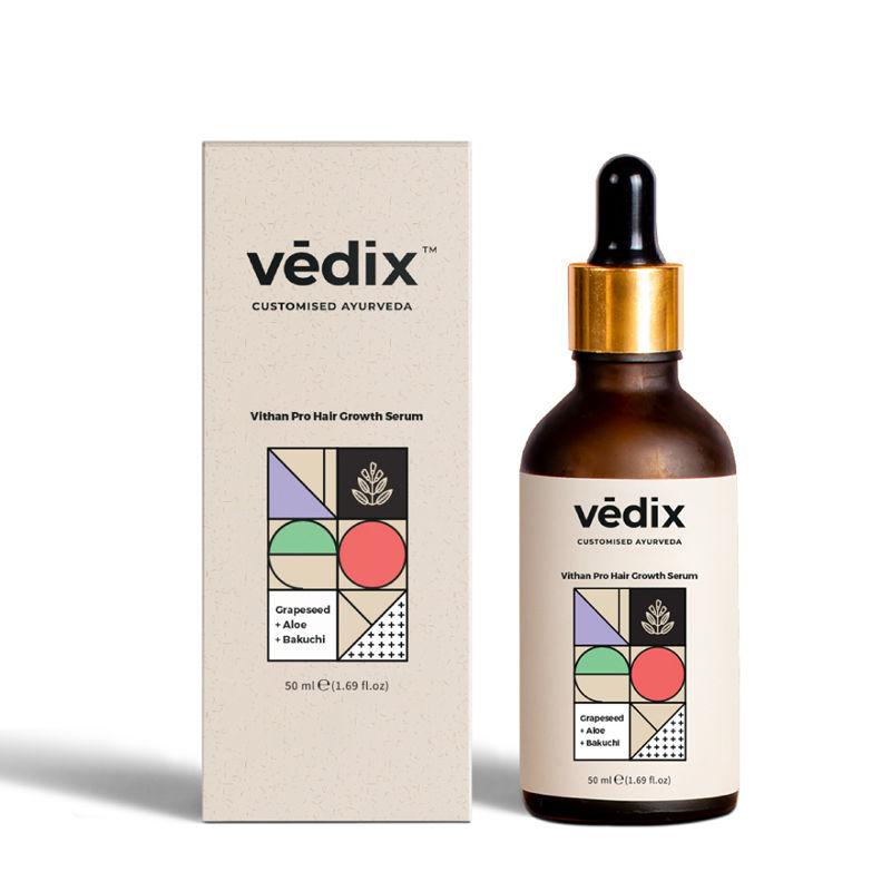 vedix hair growth serum - damaged hair - vithan pro hair growth serum