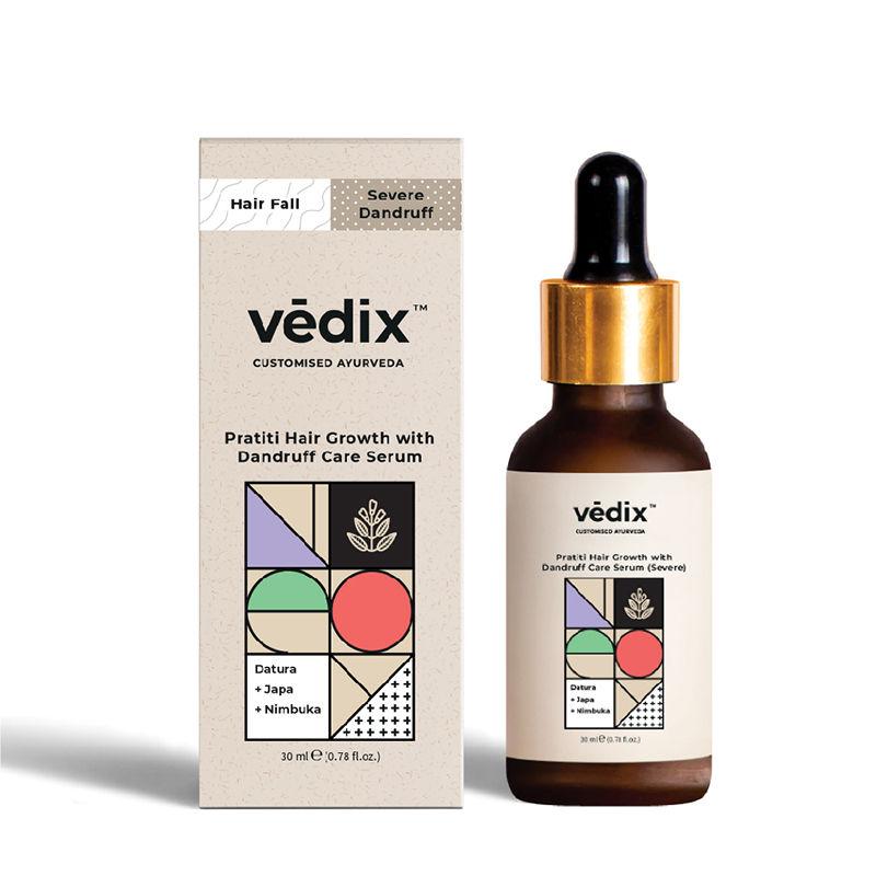 vedix hair growth serum - severe dandruff - pratiti hair growth serum with dandruff care