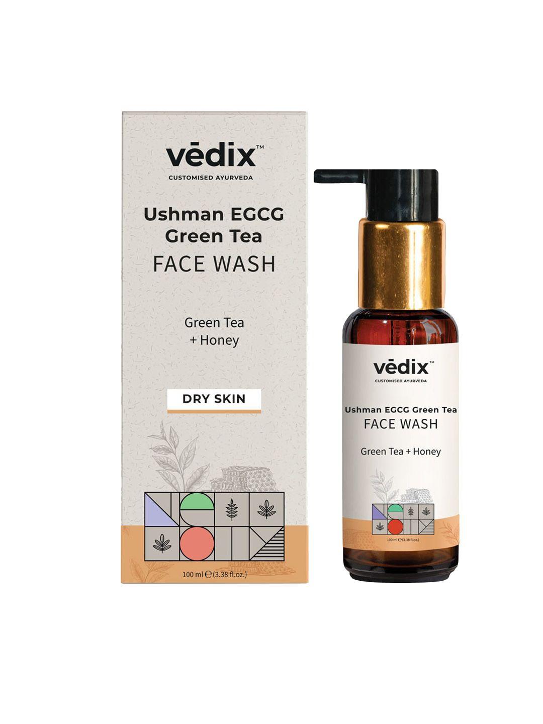 vedix ushman egcg green tea customized ayurvedic face wash with honey 100 ml