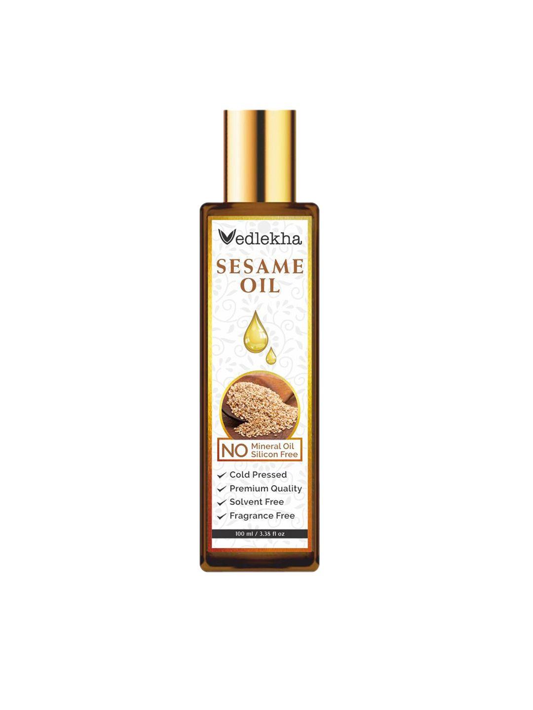 vedlekha sesame fragrance free hair oil - 100 ml