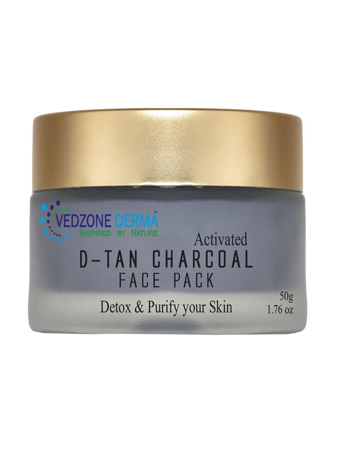 vedzone derma black d-tan charcoal face pack