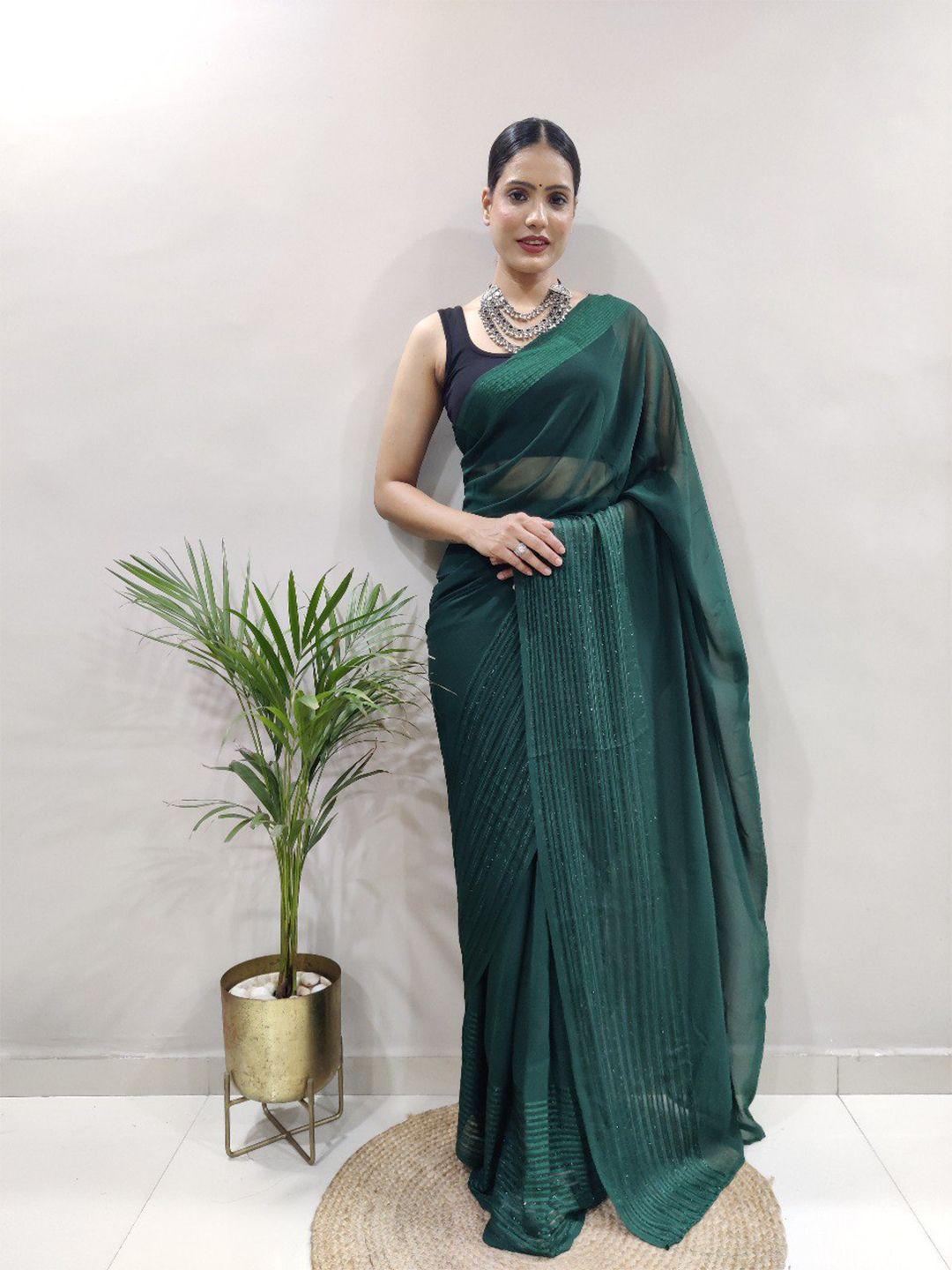 veerax sequinned pure georgette saree