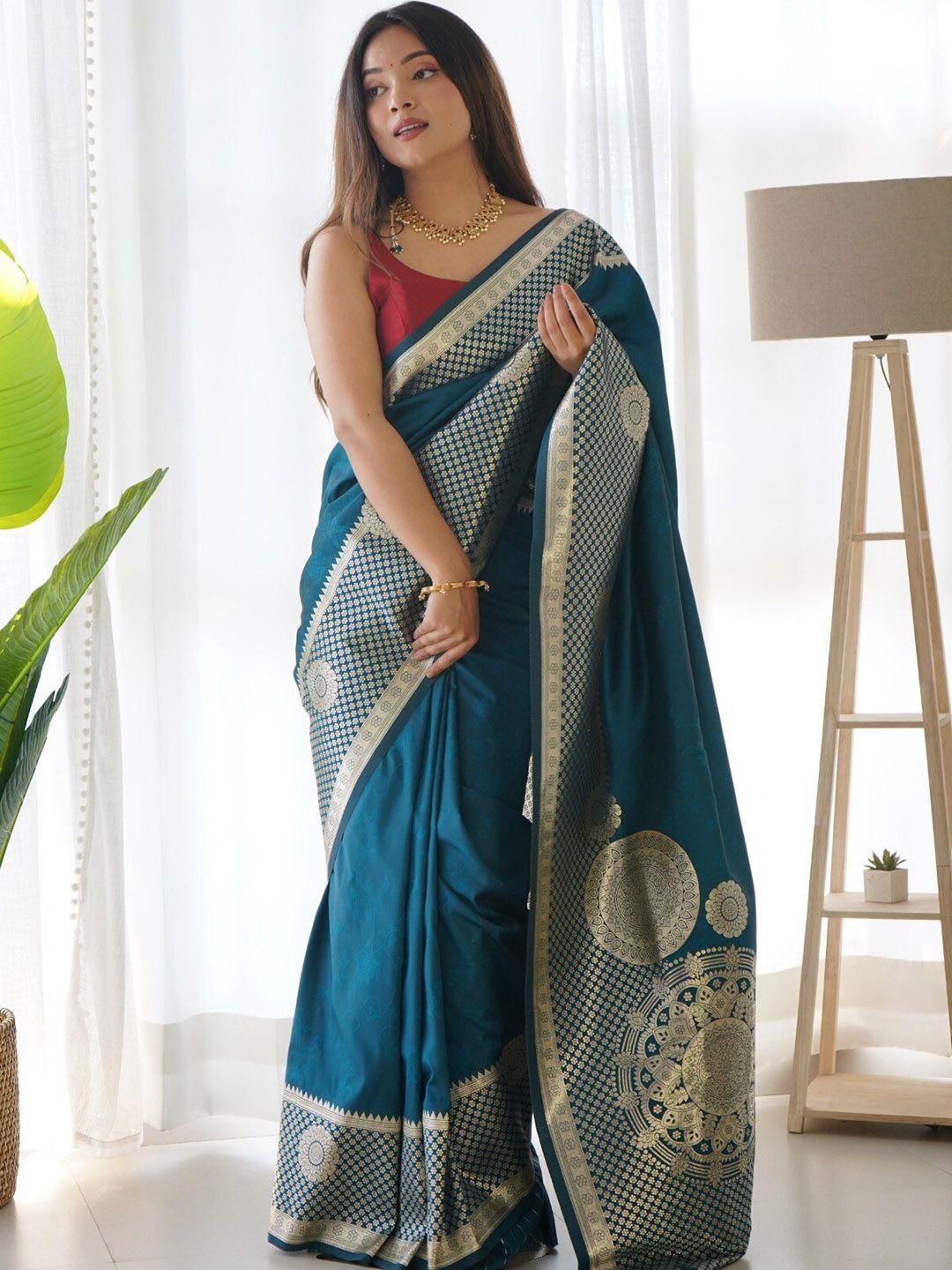 veerax woven design zari banarasi saree