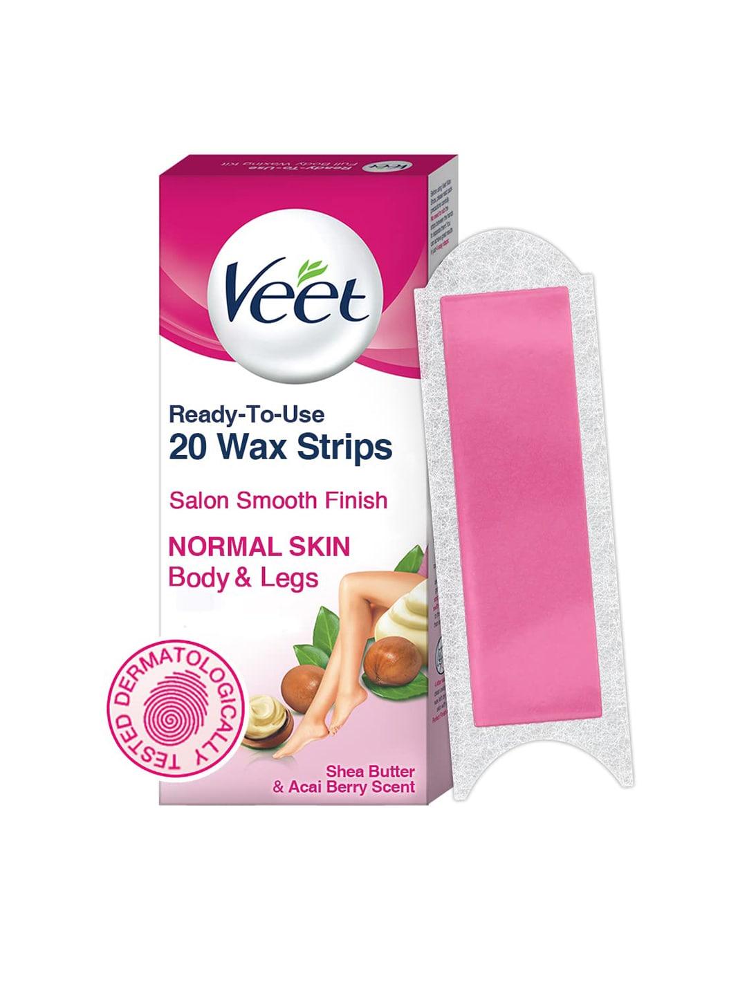veet professional waxing strips for normal skin - 20 strips