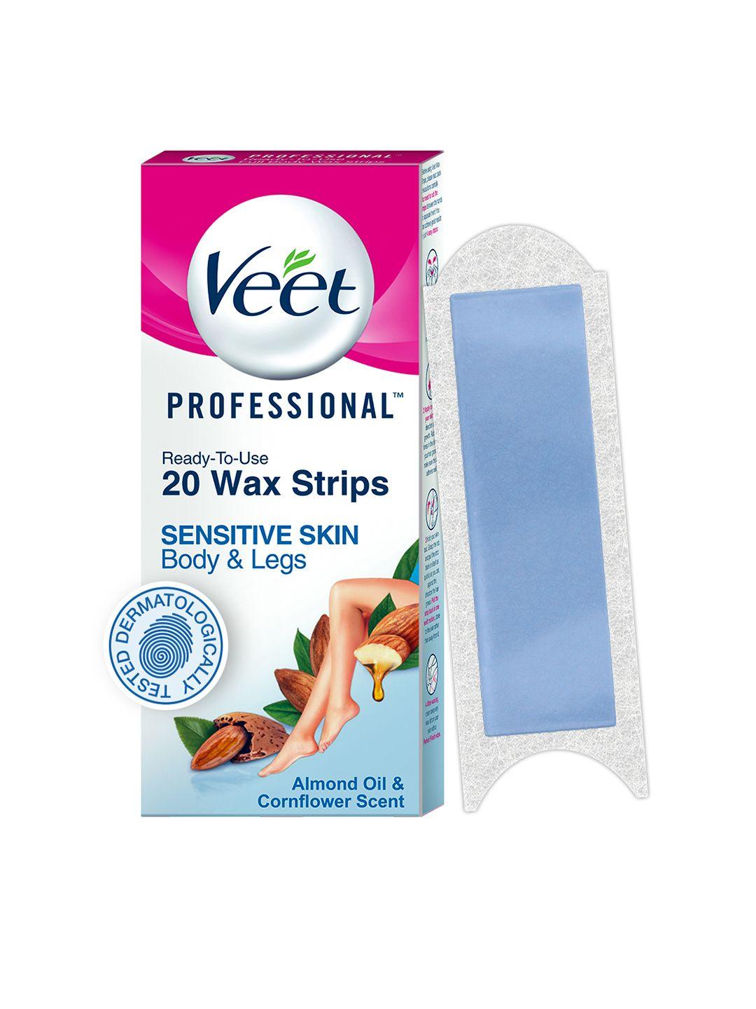 veet professional waxing strips for sensitive skin - 20 strips