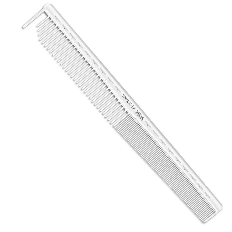 vega professional classic dressing comb - white line