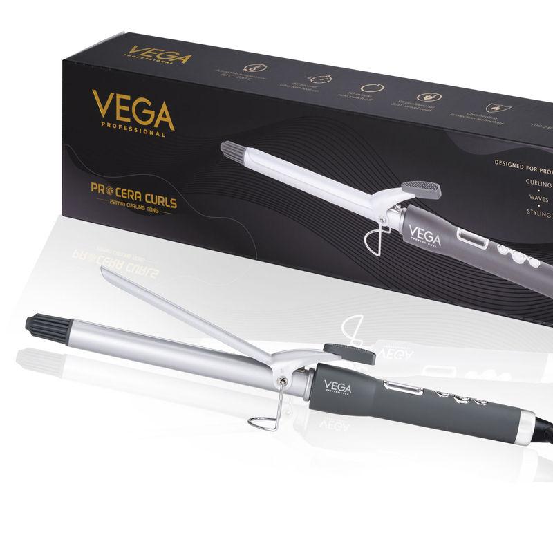 vega professional pro cera curls 22mm barrel hair curler (vpmct-03)