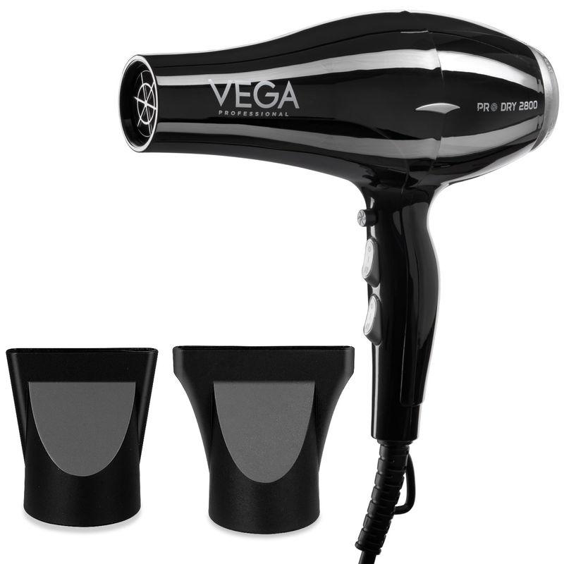 vega professional pro dry 2400-2800w hair dryer - black - (vpphd-09)