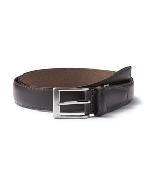 vegetable tanned leather adjustable length belt