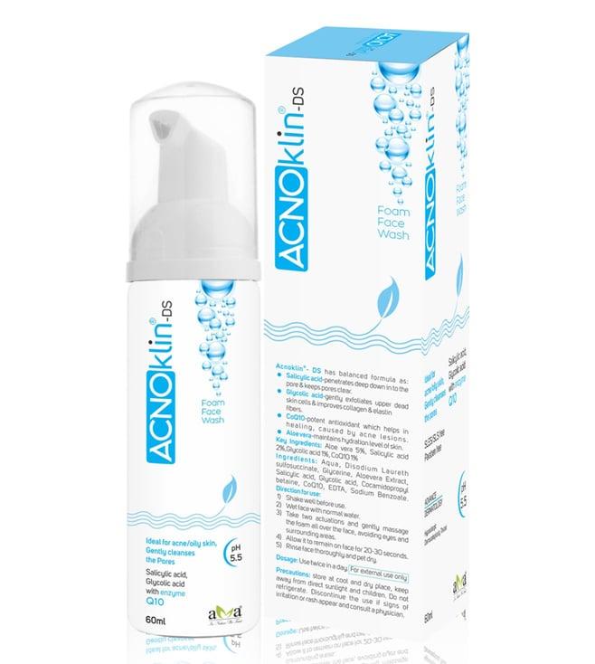 vegetal acnoklin-ds foam face wash - 60 gm