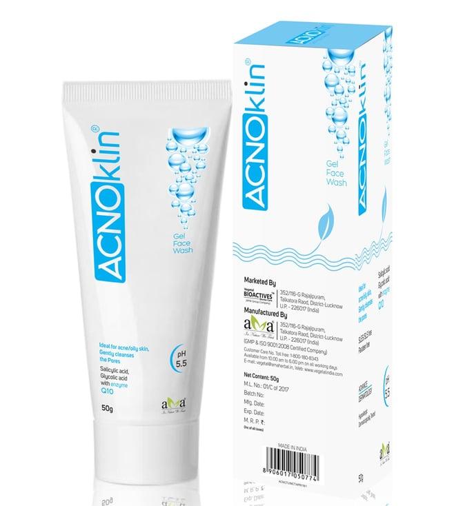 vegetal acnoklin-rs gel face wash - 50 gm