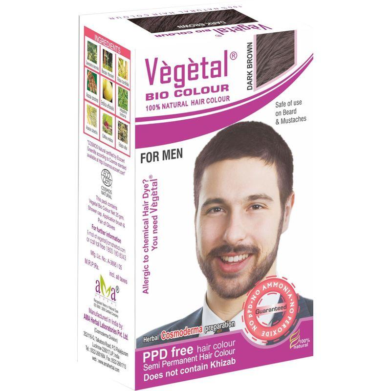 vegetal bio colour dark brown for men