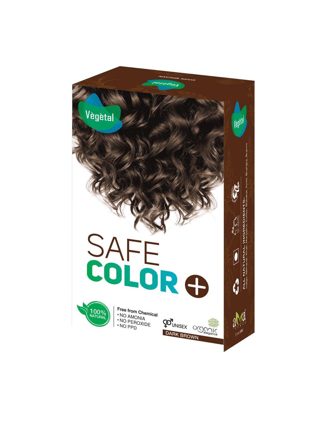 vegetal safe color hair color 25 g - dark brown