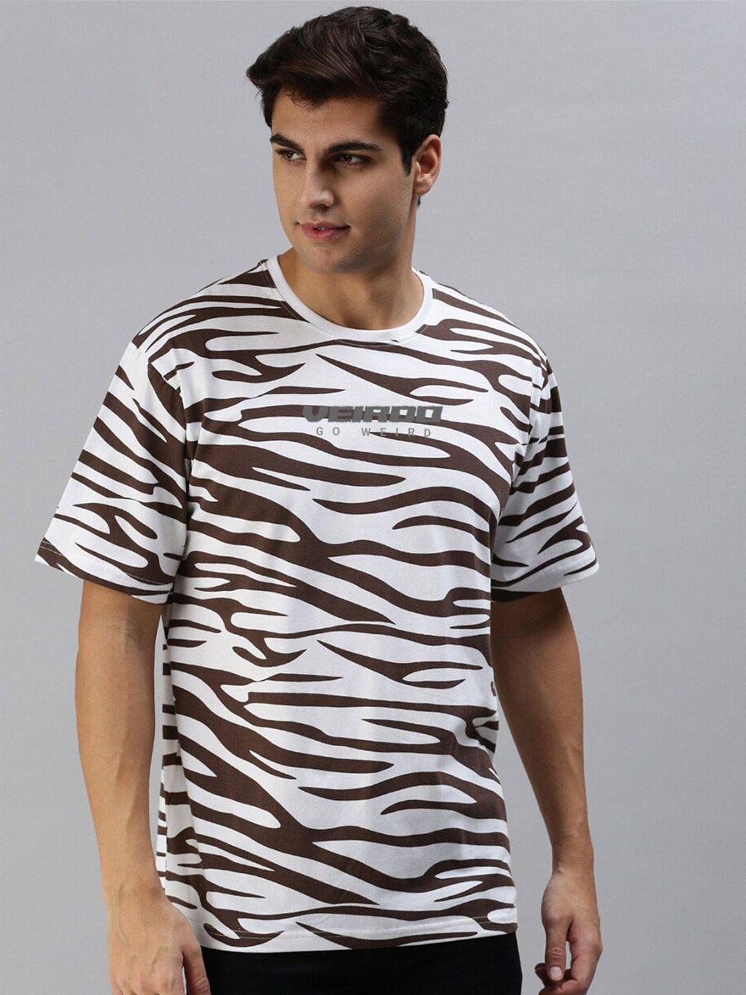 veirdo animal skin printed cotton loose fit t-shirt