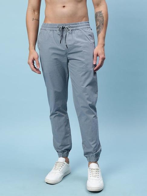 veirdo light blue slim fit stretchable jogger pants