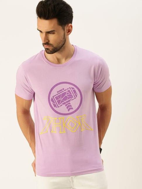 veirdo lilac printed t-shirt