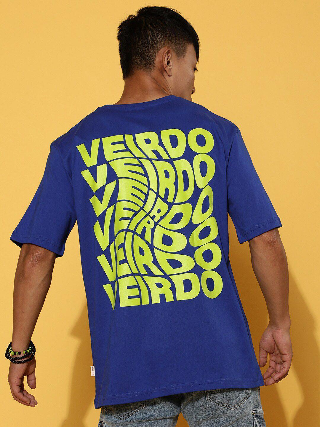veirdo men blue pockets t-shirt