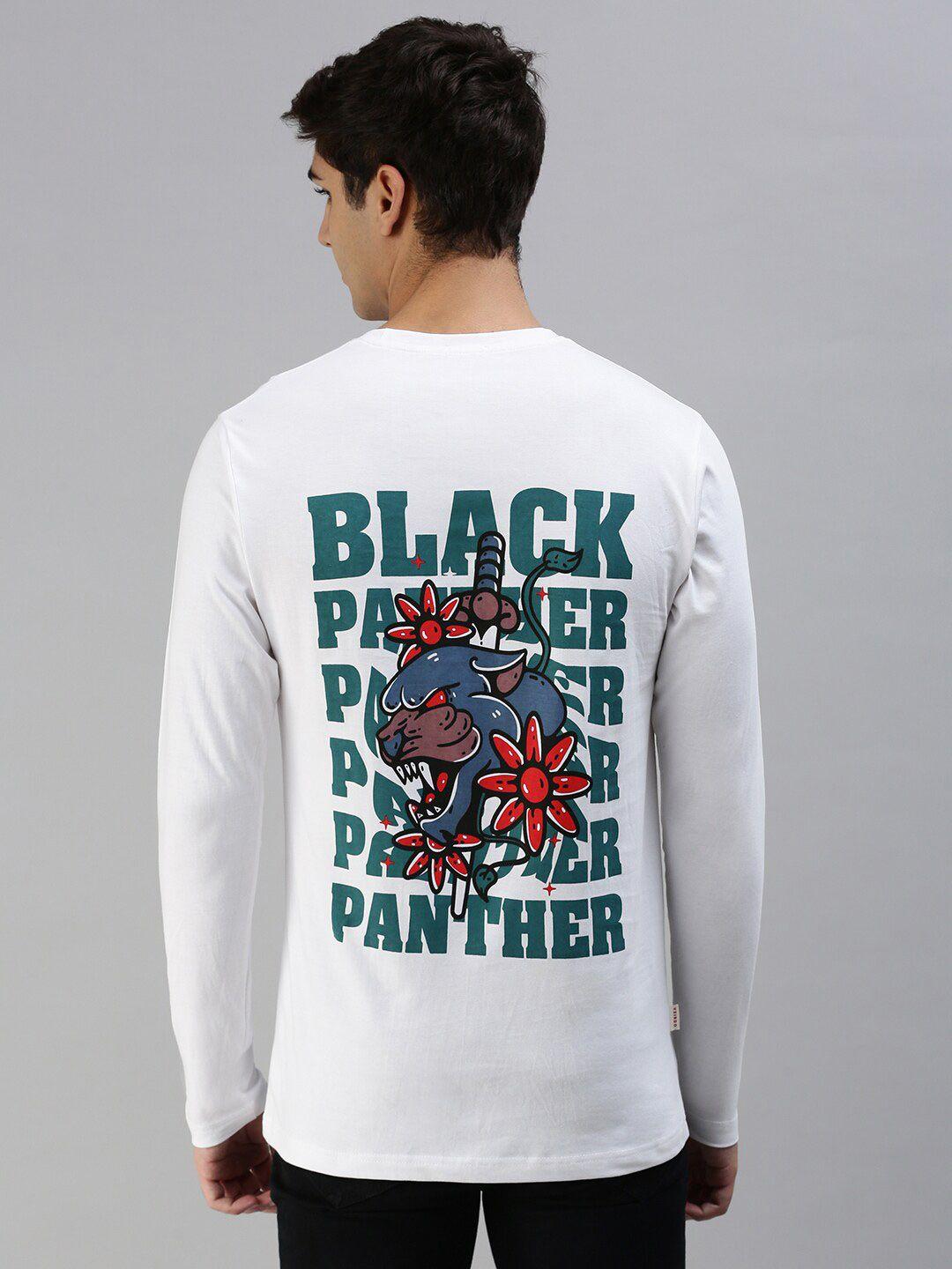 veirdo men typography printed long sleeve pure cotton t-shirt