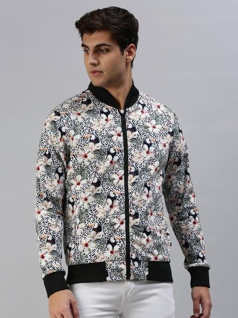 veirdo multicolored cotton regular fit floral print jacket