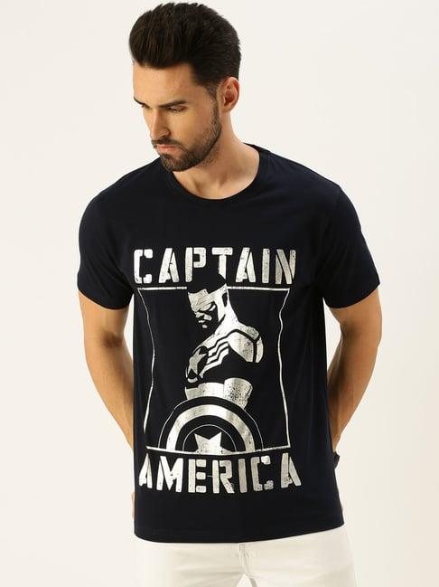 veirdo navy printed t-shirt