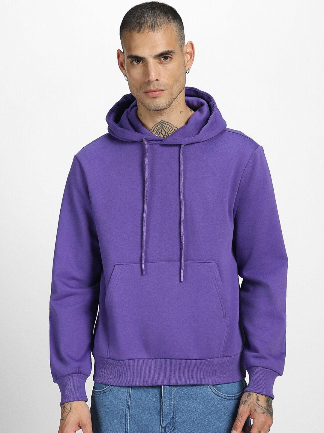 veirdo purple hooded fleece sweatshirt