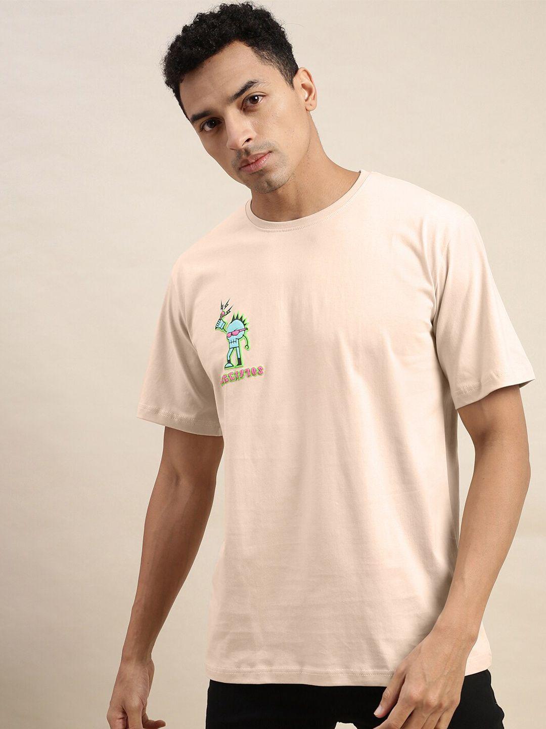 veirdo round neck cotton loose fitted t-shirt