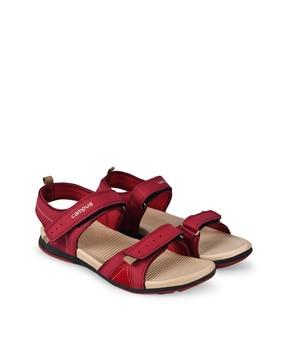 velcro fastening double strap sandals
