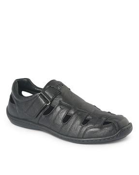 velcro closure strappy  sandals