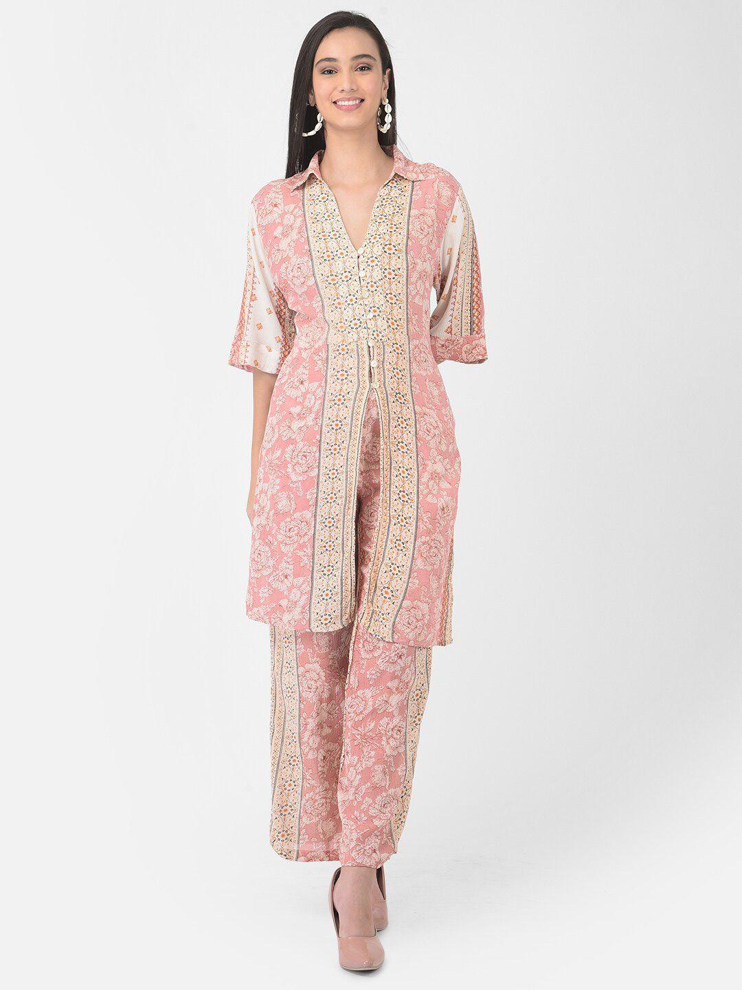 veldress printed shirt with trousers