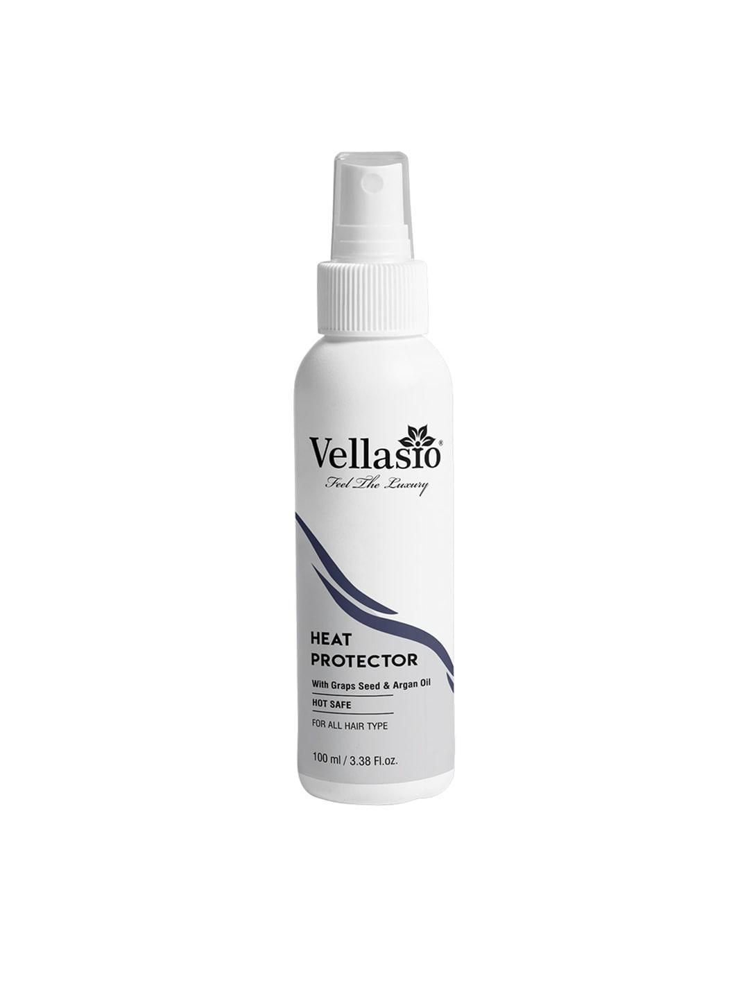 vellasio grape seed & argan oil heat protector hair spray - 100 ml