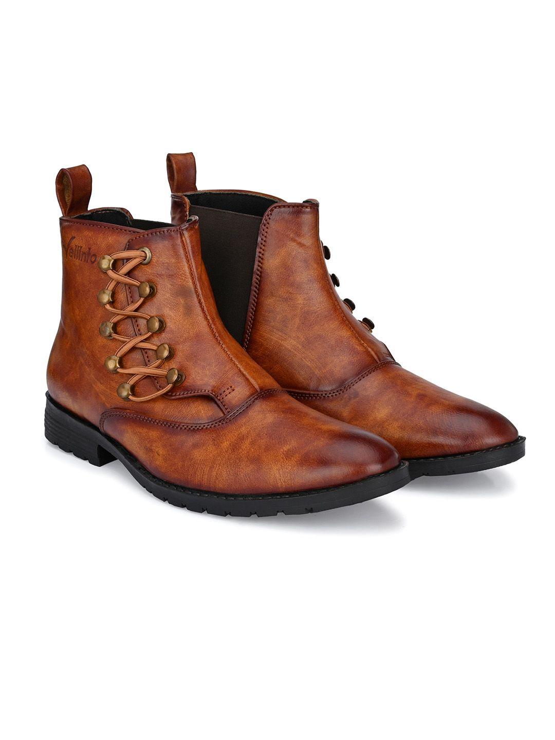 vellinto men heeled chelsea boots
