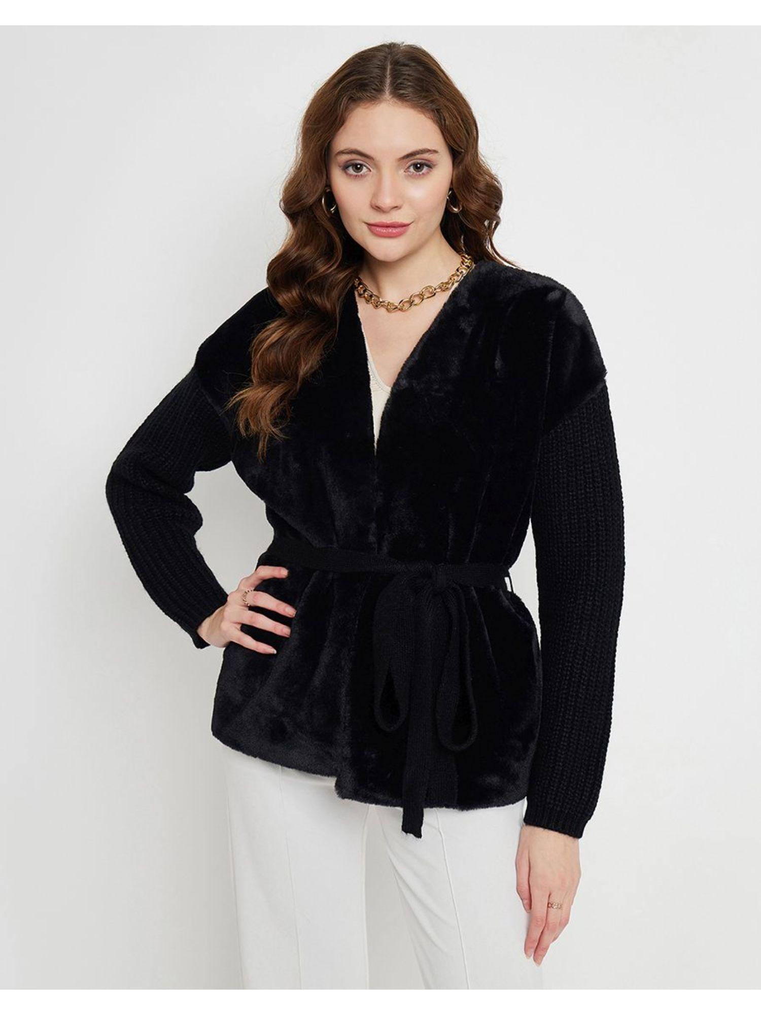 velvet black shrug (set of 2)