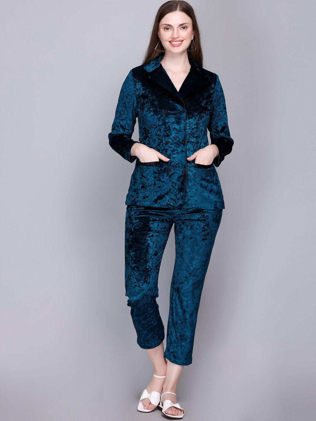 velvtine pure woollen top with trouser