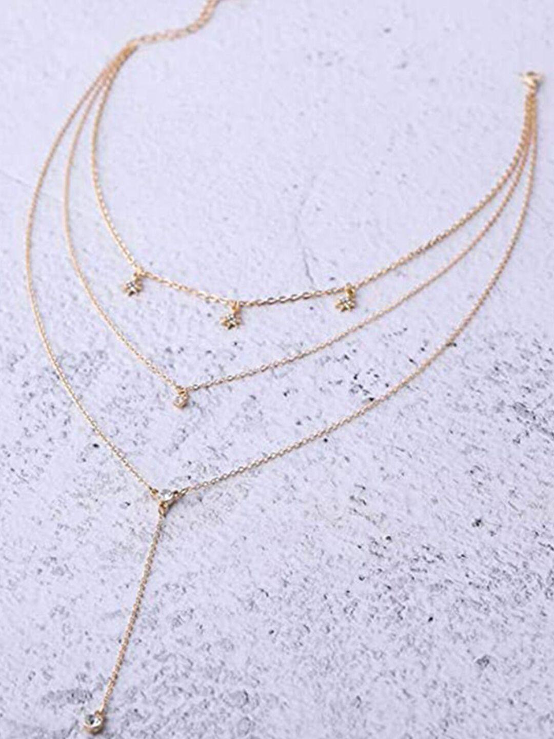 vembley gold-plated layered necklace